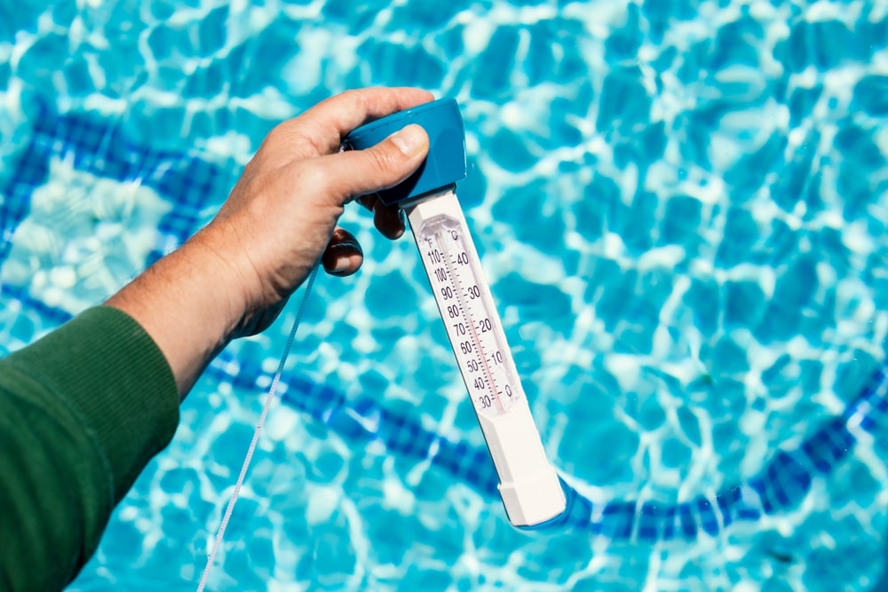 Pool Thermometer To Measure The Temperature Of The Pool Water