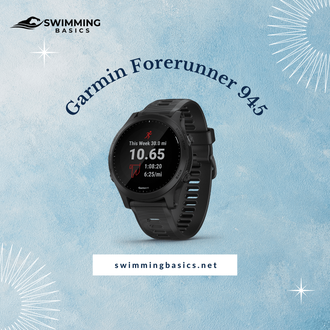 Garmin Forerunner isolated on a blue surface ( )