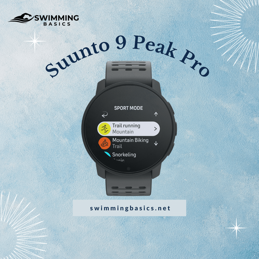 Suunto Peak Pro isolated on a blue surface ( )